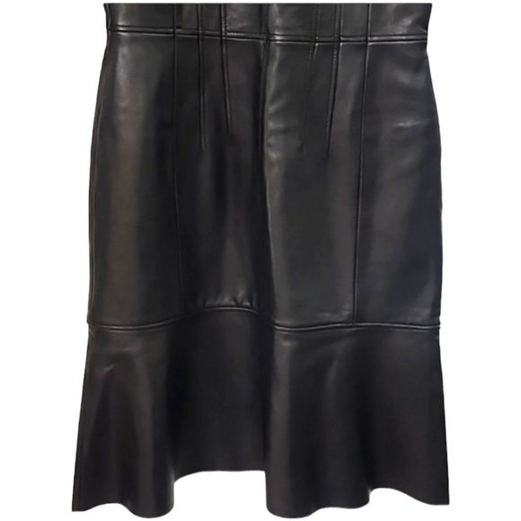 Boss Hugo 100% leather dress size 2 - Picture 4 of 10